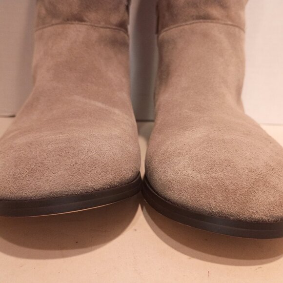 LAND'S END Women's 7.5D US/38 EU Flat Slouchy 9" Boot Warm Graphite Gray Suede - Picture 4 of 13